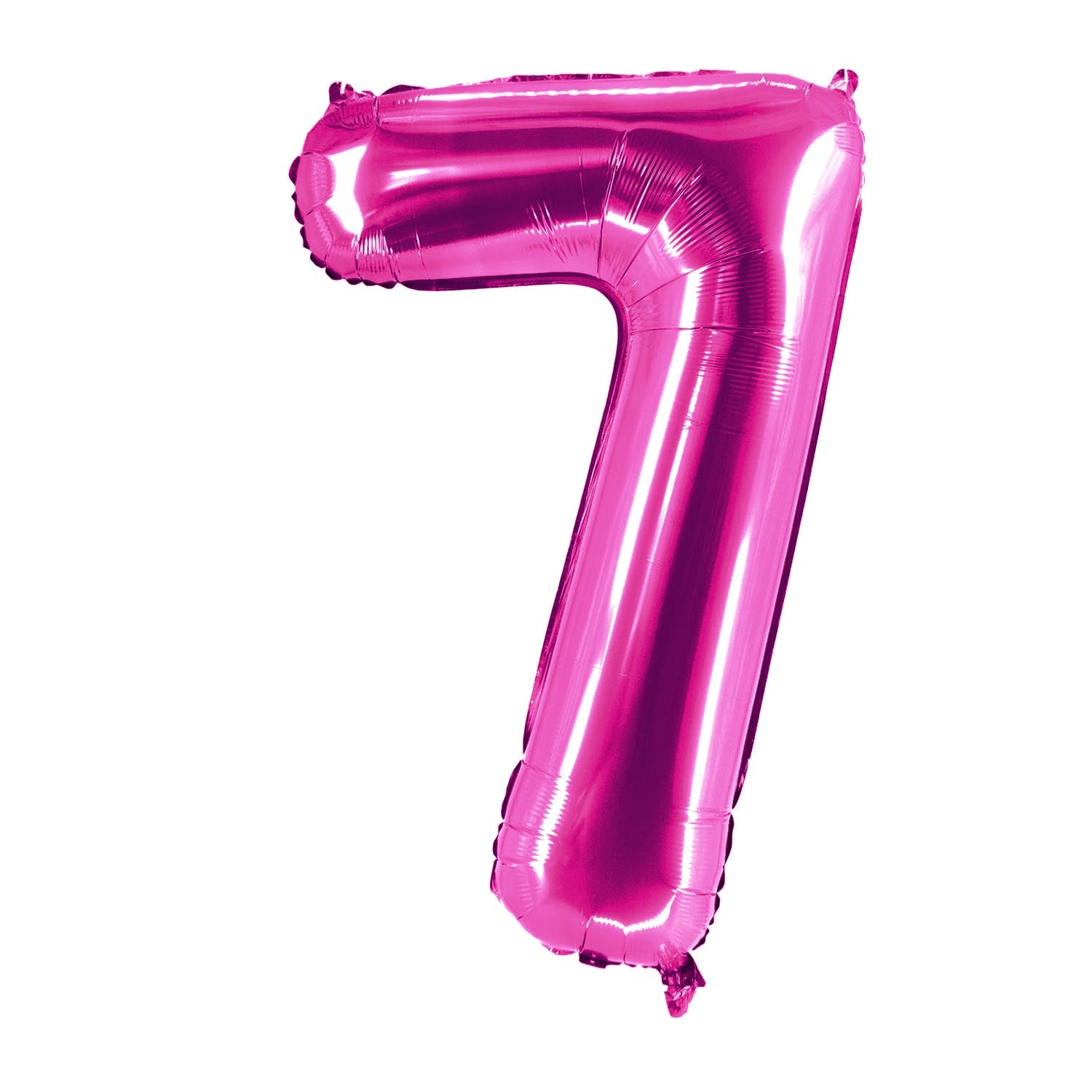 Folienballons Zahlenballon pink 100 cm Zahlen 0 bis 9 glänzend 12