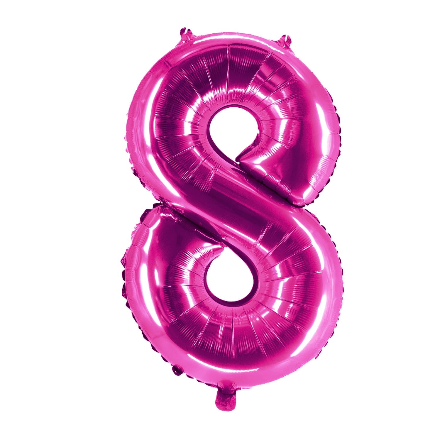 Folienballons Zahlenballon pink 100 cm Zahlen 0 bis 9 glänzend 13