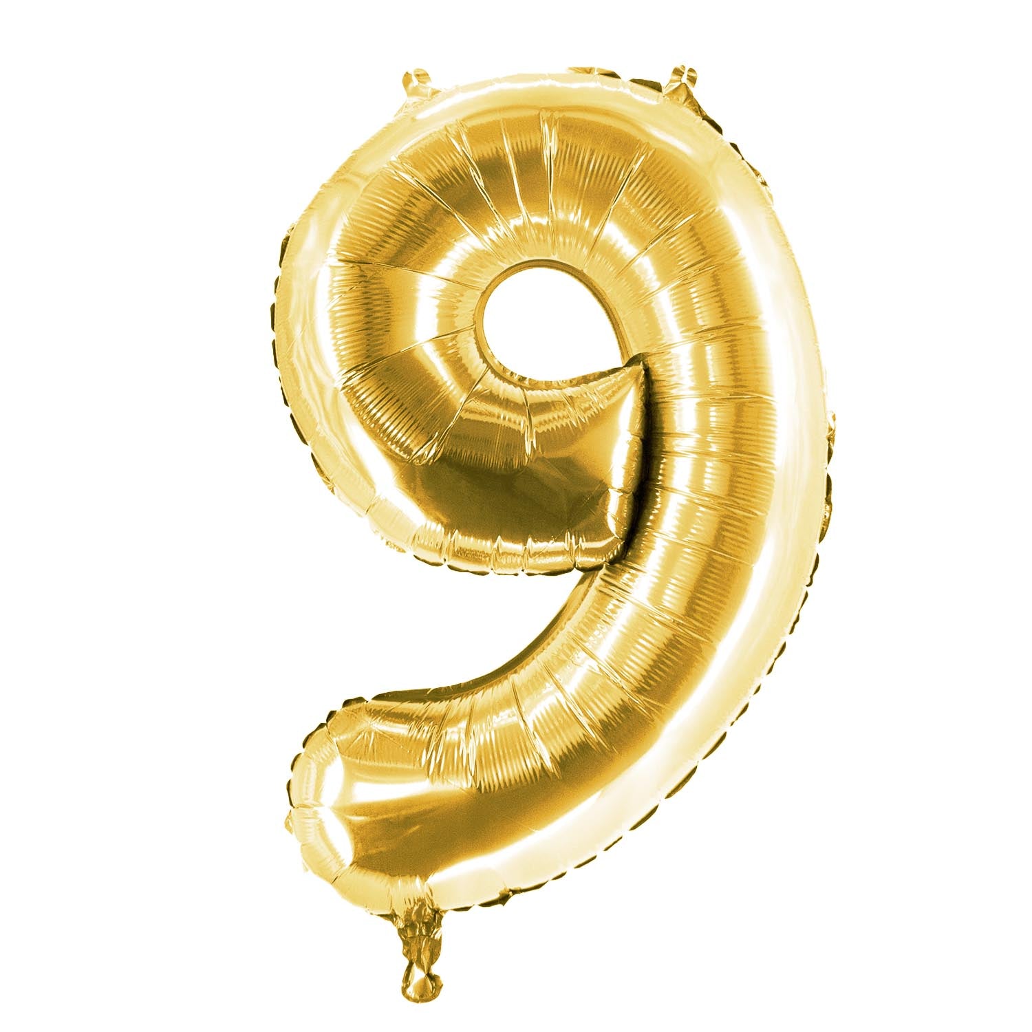 Folienballons Zahlenballon in Gold 100 cm Zahl 0-9 glänzend 14