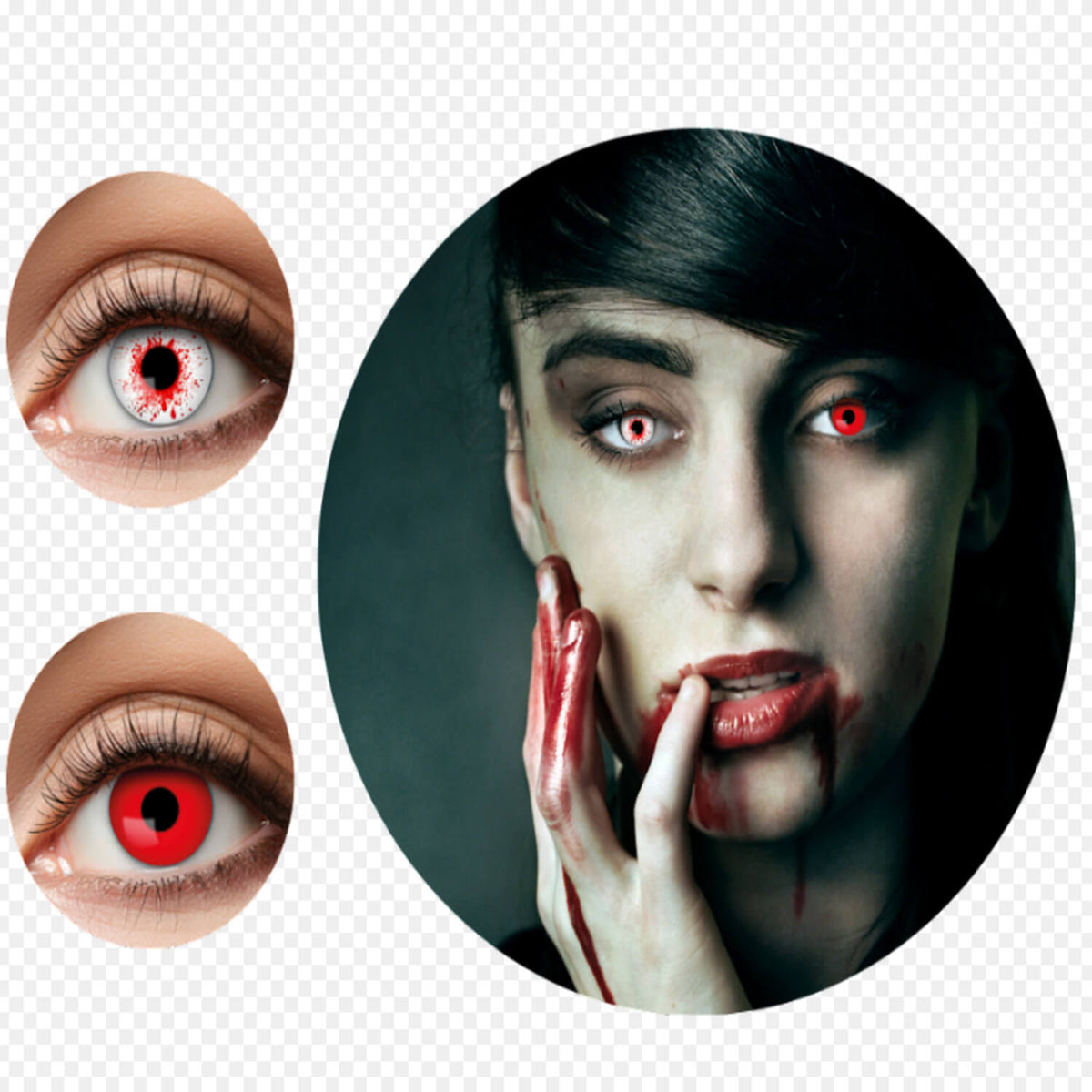 Zoelibat Eyecatcher 3 Monate Kontaktlinsen Duo Bloodshot-Red