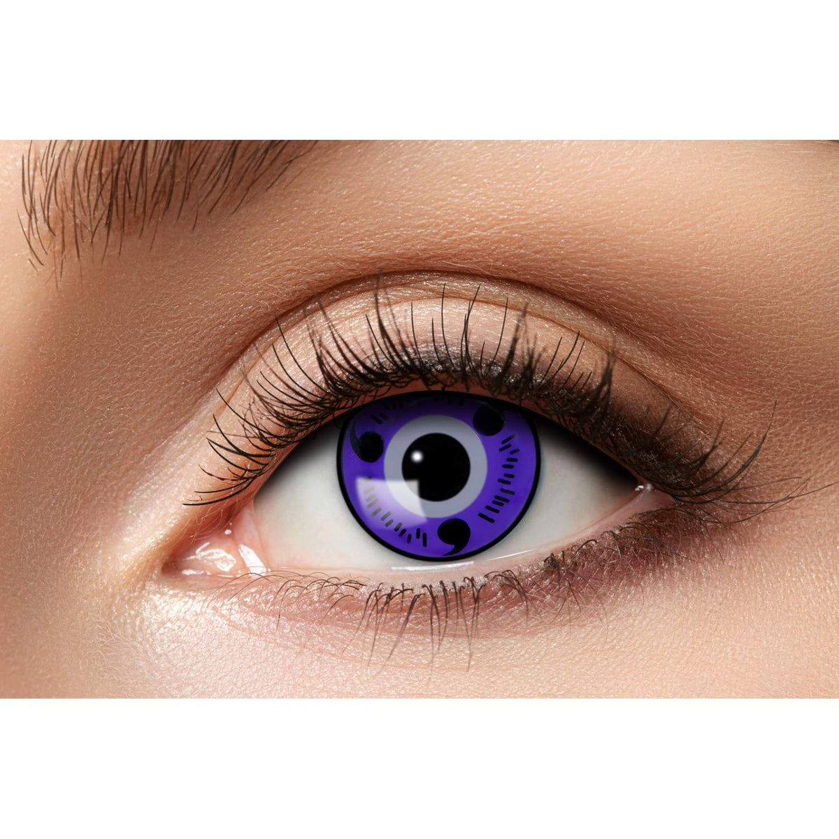 Zoelibat Eyecatcher 3 Monats-Kontaktlinsen Purple Point