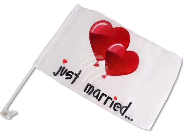 Autoflagge "Just Married" (3)