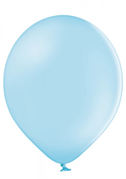 10er Set himmelblaue Luftballons, 25cm
