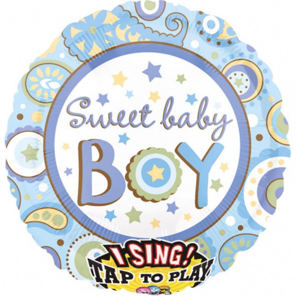 Sing-A-Tune Sweet Baby Boy Folienballon ø71cm