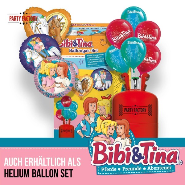 Ballongas Helium Set "Bibi & Tina"