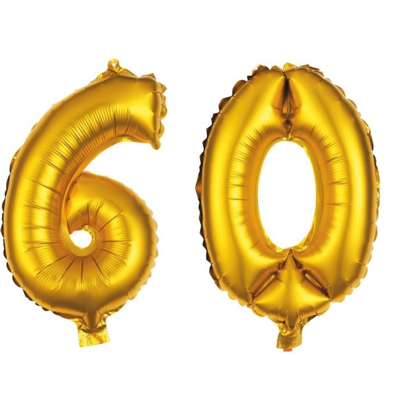 folienballon set 60 gold