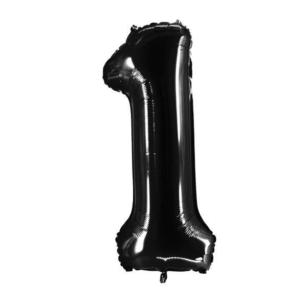 folienballons schwarz 100cm zahl 09