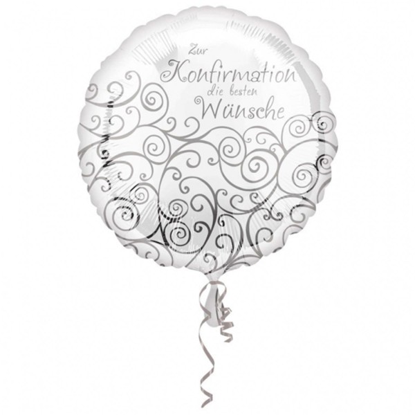Glückwünsche zur Konfirmation Folienballon ø43cm