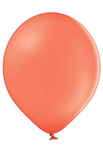 10er Set korallfarbene Luftballons, 25cm