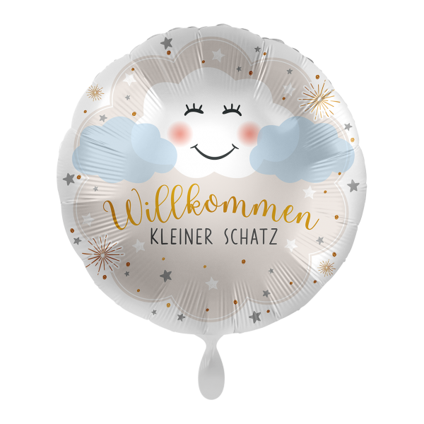 Folienballon "Willkommen kleiner Schatz", ø43cm