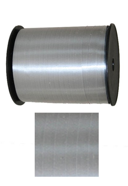 Silberfarbenes Geschenkband, 5mm - 500m
