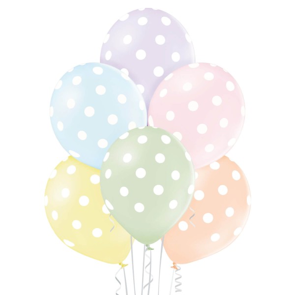 Latexballons 25er Pack Polka Dots