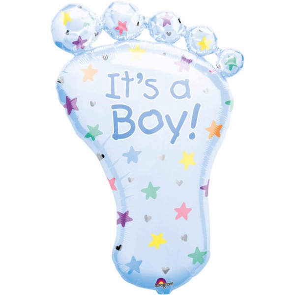 SuperShape Fuß "It's a Boy" Folienballon