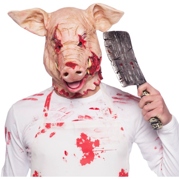 latexmaske halloween schwein