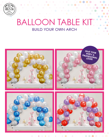 Tisch Ballongirlande DIY Set - ohne Ballons