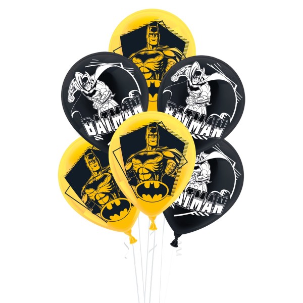Batman Latexballons Set 25 cm, 10 Stk.