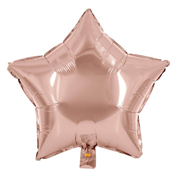 stern roségold folienballon ø45cm