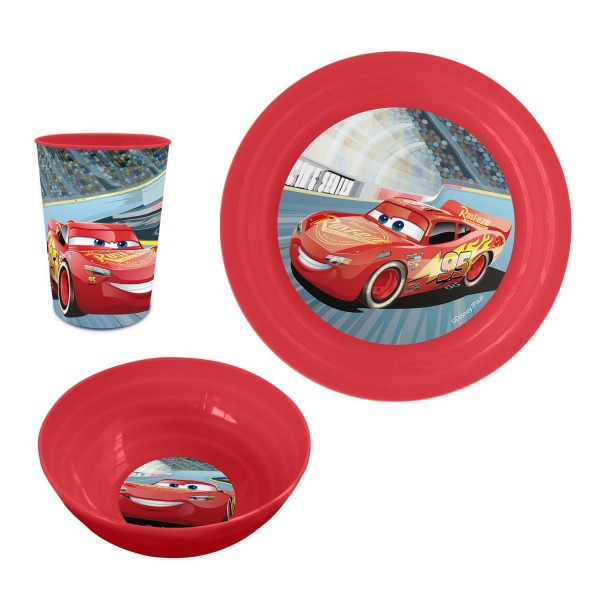 Cars Frühstücksset Plastik Rot