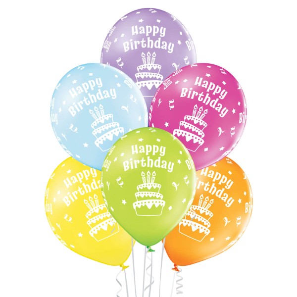 Latexballons 25er Pack Happy Birthday Kids
