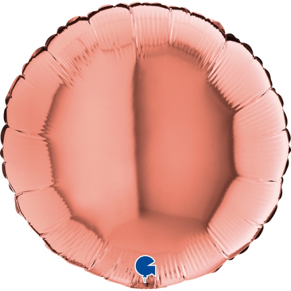 Folienballon rund roségold, ø45cm