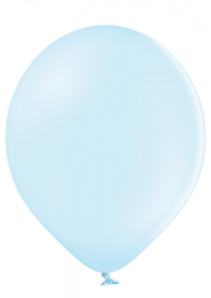 25er Set eisblaue Luftballons, 25cm