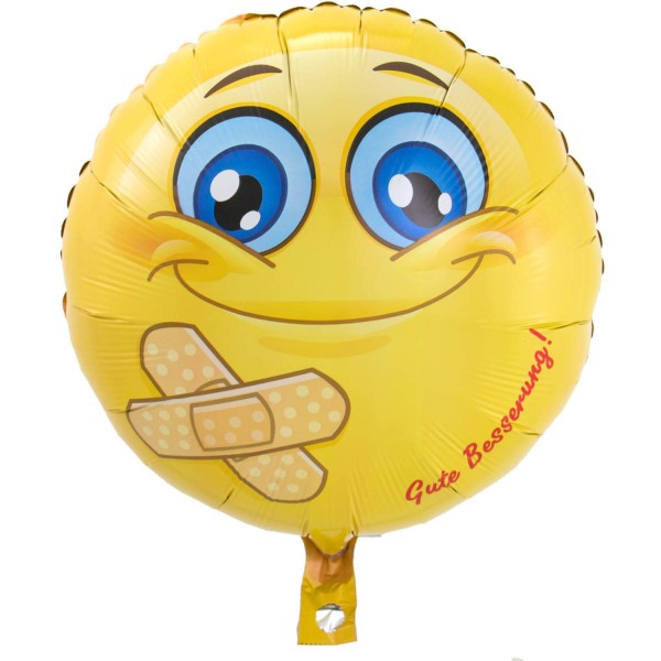 folienballon gelb gute besserung!, 45cm