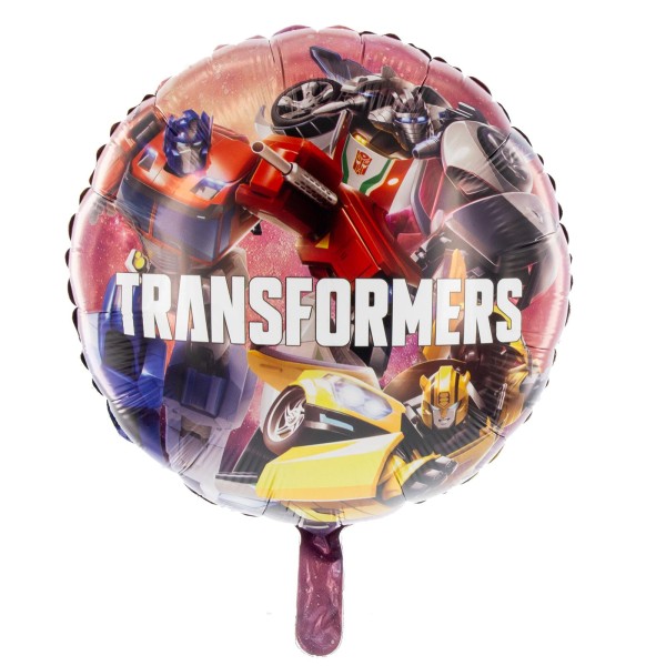Party Factory `Transformers´ Folienballon, Ø45cm, bunt, Bumblebee, Optimus Prime, Wheeljack, Heliumb