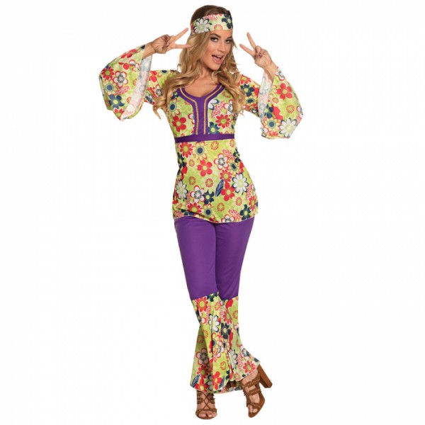 Hippie Kostüm "Blossom Woman" in Größe 40/42 (M)