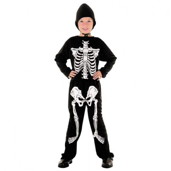 Skelett Kostüm für Kinder zwischen 4 - 6 Jahre