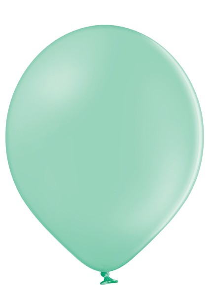 50er Set mintgrüne Luftballons, ø25cm