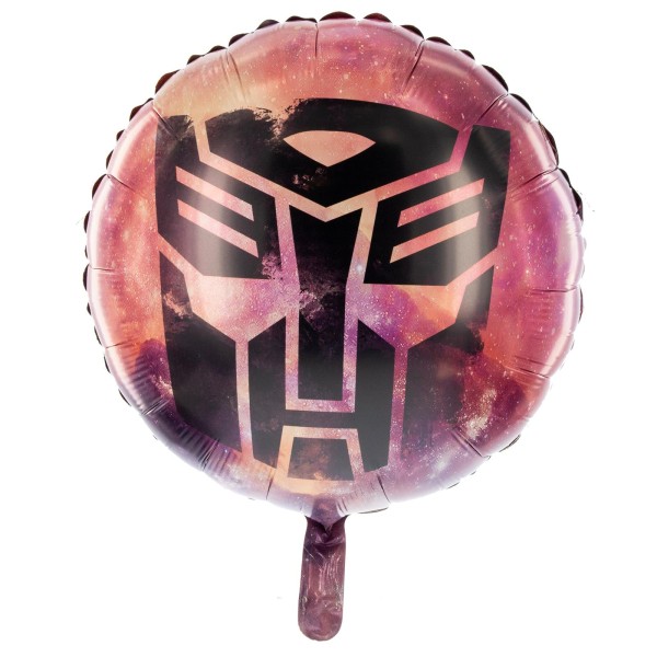 Party Factory `Transformers´ Folienballon, Ø45cm, rot, Transformers Logo, Autobot Heliumballon zum K