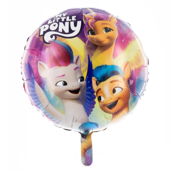 Party Factory `My Little Pony´ Folienballon, Ø45cm, bunt, Zipp, Hitch, Sunny, Heliumballons zum Kind