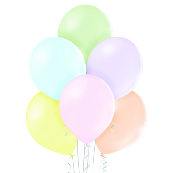 50er Set Pastell Luftballonmix, ø25cm