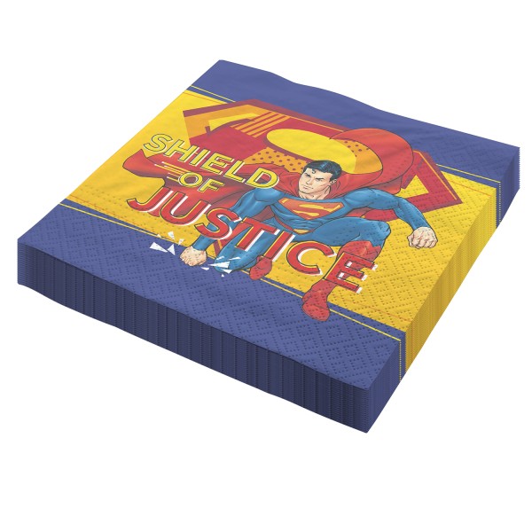 Servietten "Superman", 33x33 cm, 20er-Pack